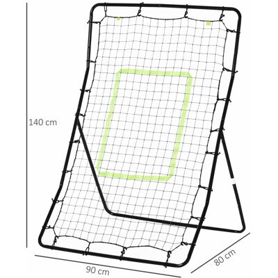 JHY DESIGN Portería De Rebote De 75 X 126 Cm, Pared De Rebote De Acero Y Pe, Herramienta De Entrenamiento De Fútbol, Negra. JHY DESIGN Portería De Rebote De 75 X 126 Cm, Pared De Rebote De Acero Y Pe, Herramienta De Entrenamiento De Fútbol, Negra.
