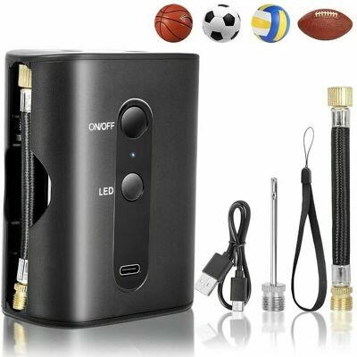 OEM Bomba De Aire Eléctrica Recargable Con Agujas Para Balones Deportivos (baloncesto, Fútbol, Voleibol, Rugby). OEM Bomba De Aire Eléctrica Recargable Con Agujas Para Balones Deportivos (baloncesto, Fútbol, Voleibol, Rugby).