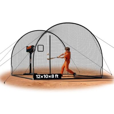OEM Jaula De Bateo De Béisbol 3660 X 3100 X 2330 Mm, Red De Bateo Autosoportante Y Portátil Con Agujero Para Máquina De Lanzamiento, Multiuso Para Deportes De Pelota, Entrenamiento Exterior Interior OEM Jaula De Bateo De Béisbol 3660 X 3100 X 2330 Mm, Red De Bateo Autosoportante Y Portátil Con Agujero Para Máquina De Lanzamiento, Multiuso Para Deportes De Pelota, Entrenamiento Exterior Interior