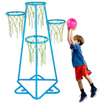 OEM Canasta De Baloncesto Para Niños, Canasta De Baloncesto De Altura Ajustable Con 4 Aros Y 3 Pelotas, Juego De Juguetes De Baloncesto Para Interiores Y Exteriores Para Niños De Todas Las Edades OEM Canasta De Baloncesto Para Niños, Canasta De Baloncesto De Altura Ajustable Con 4 Aros Y 3 Pelotas, Juego De Juguetes De Baloncesto Para Interiores Y Exteriores Para Niños De Todas Las Edades