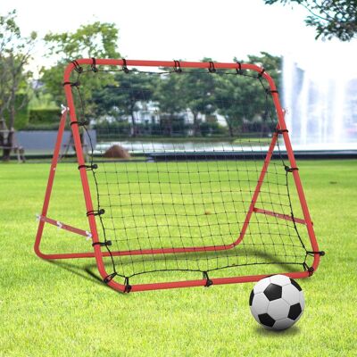 PZCC Red Metálica De Rebote Con Ángulo Ajustable Y 20 Cuerdas Elásticas Para Entrenamiento De Fútbol, Tenis Y Balonmano, 96x80x96 Cm. PZCC Red Metálica De Rebote Con Ángulo Ajustable Y 20 Cuerdas Elásticas Para Entrenamiento De Fútbol, Tenis Y Balonmano, 96x80x96 Cm.
