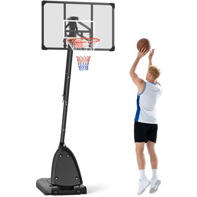 OEM Canasta De Baloncesto Ajustable 236-293 Cm Con Ruedas Tablero De Pc Base Rellenable Para Exterior Negro OEM Canasta De Baloncesto Ajustable 236-293 Cm Con Ruedas Tablero De Pc Base Rellenable Para Exterior Negro