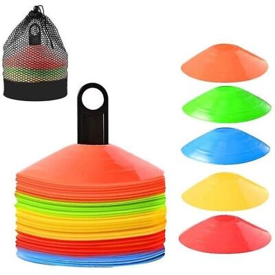 OEM Conos De Entrenamiento De Fútbol - Mini Conos, Fáciles De Transportar, Con Bolsa De Malla Y Soporte - 50 Unidades OEM Conos De Entrenamiento De Fútbol - Mini Conos, Fáciles De Transportar, Con Bolsa De Malla Y Soporte - 50 Unidades