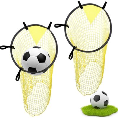 OEM Juego De 2 Redes De Fútbol Amarillas Para Tiro Al Blanco, Porterías Con Correas Ajustables, Dianas De Esquina Para Entrenamiento De Tiro, 45x60cm OEM Juego De 2 Redes De Fútbol Amarillas Para Tiro Al Blanco, Porterías Con Correas Ajustables, Dianas De Esquina Para Entrenamiento De Tiro, 45x60cm