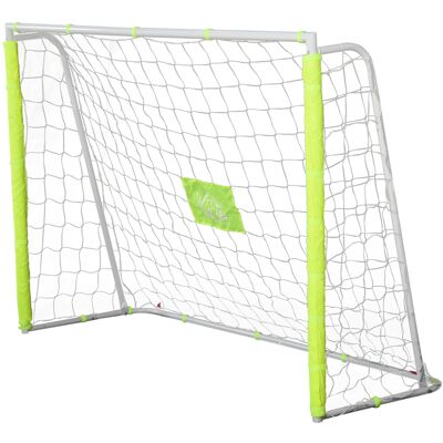 JHY DESIGN Portería De Fútbol Metálica Para Exteriores Con Diana Y Postes De Tela Oxford, 186 X 62 X 123 Cm, Amarilla. JHY DESIGN Portería De Fútbol Metálica Para Exteriores Con Diana Y Postes De Tela Oxford, 186 X 62 X 123 Cm, Amarilla.