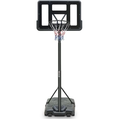 DREAMMESPACE Canasta De Baloncesto Para Exterior, Altura Ajustable De 198-304 Cm - Tablero De Pvc, Red Resistente, Soporte Triangular, Ruedas DREAMMESPACE Canasta De Baloncesto Para Exterior, Altura Ajustable De 198-304 Cm - Tablero De Pvc, Red Resistente, Soporte Triangular, Ruedas