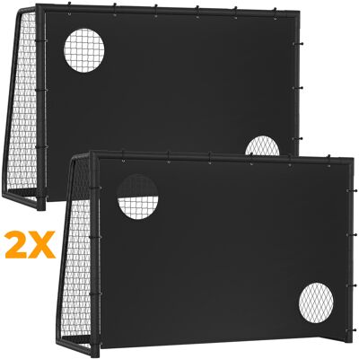 Randaco 2x Porterías De Fútbol, Estructura De Acero Galvanizado, 300x200x120 Cm, Para Niños Y Adultos, Para Entrenamientos Y Partidos Al Aire Libre Randaco 2x Porterías De Fútbol, Estructura De Acero Galvanizado, 300x200x120 Cm, Para Niños Y Adultos, Para Entrenamientos Y Partidos Al Aire Libre