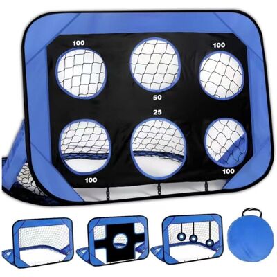 COOCHEER Portería De Fútbol Infantil Plegable, Con Bolsa De Transporte, 4 Modos, 120 X 80 X 80 Cm, Para Jardín, Patio Y Playa COOCHEER Portería De Fútbol Infantil Plegable, Con Bolsa De Transporte, 4 Modos, 120 X 80 X 80 Cm, Para Jardín, Patio Y Playa