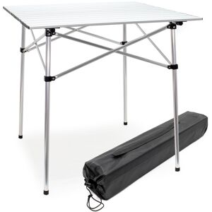 Wiltec - Mesa Enrollable De Aluminio Para Camping Tablero 70x69cm Bolsa De Transporte Outdoor Picnic Acampada Wiltec - Mesa Enrollable De Aluminio Para Camping Tablero 70x69cm Bolsa De Transporte Outdoor Picnic Acampada