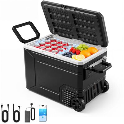 Vevor Nevera Portátil Para Coche 78 L Con Compresor, Refrigerador Para Coche Temperatura Ajustable De -20 A 20 °c, 12/24 V Cc Y 100-240 V Ca, Con Ruedas Y Asa, Para Autocaravanas, Camping, Viajes Vevor Nevera Portátil Para Coche 78 L Con Compresor, Refrigerador Para Coche Temperatura Ajustable De -20 A 20 °c, 12/24 V Cc Y 100-240 V Ca, Con Ruedas Y Asa, Para Autocaravanas, Camping, Viajes
