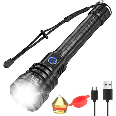 OEM Linterna Led Xhp90 De Alta Potencia (90000 Lúmenes), Recargable Por Usb, Con Zoom E Indicador De Batería Para Uso En Interiores Y Exteriores. OEM Linterna Led Xhp90 De Alta Potencia (90000 Lúmenes), Recargable Por Usb, Con Zoom E Indicador De Batería Para Uso En Interiores Y Exteriores.