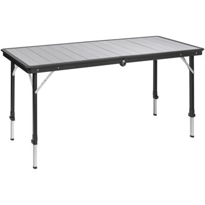 Brunner Dinemic 6 - Mesa De Camping Plegable De Aluminio 143x70 Cm, Altura Ajustable 56-85 Cm, 6 Plazas Brunner Dinemic 6 - Mesa De Camping Plegable De Aluminio 143x70 Cm, Altura Ajustable 56-85 Cm, 6 Plazas