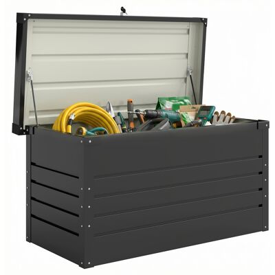 JHY DESIGN Caja De Almacenamiento Metálica Con Cerradura De 350 Litros Y Válvula De Gas. JHY DESIGN Caja De Almacenamiento Metálica Con Cerradura De 350 Litros Y Válvula De Gas.