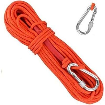 OEM Cuerda De Escalada Ulisem De 20 M De Polipropileno Trenzado Con Mosquetón, Protección Uv, Antimoho, Anticorrosión, Multifuncional, Para Pesca, Montañismo, Camping, Rescate Y OEM Cuerda De Escalada Ulisem De 20 M De Polipropileno Trenzado Con Mosquetón, Protección Uv, Antimoho, Anticorrosión, Multifuncional, Para Pesca, Montañismo, Camping, Rescate Y