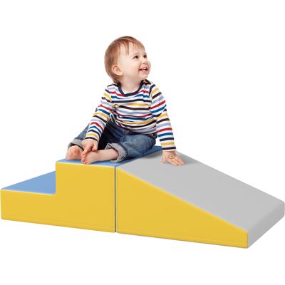 JHY DESIGN Circuito De Escalada De Espuma, 2 Bloques, 50x50x25 Cm JHY DESIGN Circuito De Escalada De Espuma, 2 Bloques, 50x50x25 Cm