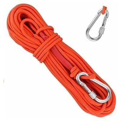 OEM Cuerda De Polipropileno Trenzado, Cuerda De Escalada De 20 M Con Mosquetón, Protección Uv, Antimoho, Anticorrosión, Multifuncional Para Pesca, Montañismo, Camping, Rescate, Senderismo - Naranja OEM Cuerda De Polipropileno Trenzado, Cuerda De Escalada De 20 M Con Mosquetón, Protección Uv, Antimoho, Anticorrosión, Multifuncional Para Pesca, Montañismo, Camping, Rescate, Senderismo - Naranja