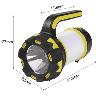 OEM Linterna Led Para Camping De 1000 Lúmenes – Linterna Recargable – 4 Modos De Luz – Función De Batería Externa – Resistencia Al Agua Ip64 OEM Linterna Led Para Camping De 1000 Lúmenes – Linterna Recargable – 4 Modos De Luz – Función De Batería Externa – Resistencia Al Agua Ip64