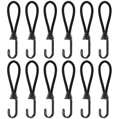 OEM Cuerdas Elásticas Con Ganchos, Cordón Elástico De Goma De 15 Cm Con Lazos Para Toldos, Lonas, Camping, Tiendas De Campaña, Arnés De Extensión De Cortinas, 12 Piezas OEM Cuerdas Elásticas Con Ganchos, Cordón Elástico De Goma De 15 Cm Con Lazos Para Toldos, Lonas, Camping, Tiendas De Campaña, Arnés De Extensión De Cortinas, 12 Piezas
