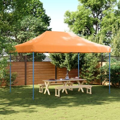 Carpa de fiesta exterior vidaXL 440x292x315cm - Naranja - Tienda de fiesta Carpa de fiesta exterior vidaXL 440x292x315cm - Naranja - Tienda de fiesta