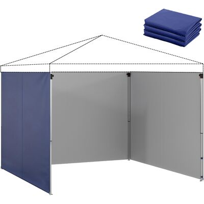 JHY DESIGN Paneles Laterales De Repuesto Para Tiendas De Campaña De 3x3 M (300x200 Cm), Fabricados En Tela Oxford Con Cremallera Azul. JHY DESIGN Paneles Laterales De Repuesto Para Tiendas De Campaña De 3x3 M (300x200 Cm), Fabricados En Tela Oxford Con Cremallera Azul.