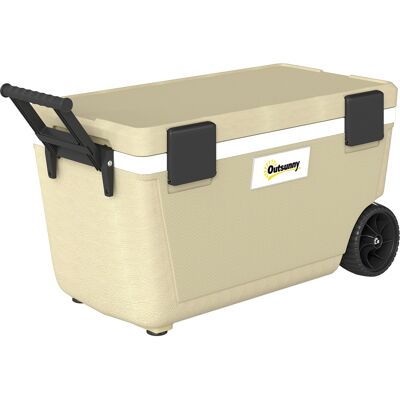 JHY DESIGN Nevera Portátil De 70 Litros, Aislamiento De Poliuretano, Mantiene Las Bebidas Frías Durante 72 Horas, Ruedas, Válvula De Drenaje. JHY DESIGN Nevera Portátil De 70 Litros, Aislamiento De Poliuretano, Mantiene Las Bebidas Frías Durante 72 Horas, Ruedas, Válvula De Drenaje.