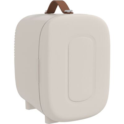 JHY DESIGN Mininevera De 4 Litros, Pequeña Nevera Para Cosméticos Con Función De Refrigeración Y Calentamiento, Nevera Portátil Para Cosméticos, Bebidas, Frutas, Color Blanco Crema. JHY DESIGN Mininevera De 4 Litros, Pequeña Nevera Para Cosméticos Con Función De Refrigeración Y Calentamiento, Nevera Portátil Para Cosméticos, Bebidas, Frutas, Color Blanco Crema.
