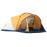 Outsunny Tienda de Campaña Familiar 6 Personas Tienda Camping Impermeable PU2000mm 3 Puertas 2 Ventanas Doble Capa Bolsillos Bolsa de Transporte 548x510x210cm