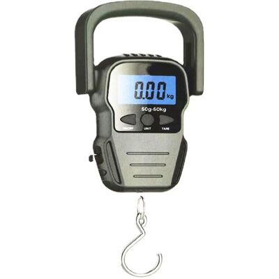 Ahlsen - Báscula Electrónica Para Equipaje/báscula Digital Portátil/báscula Para Equipaje Con Lcd Retroiluminada Para Viajes, Pesca Y Tiro Con Arco, Gancho Grande, Negro Ahlsen - Báscula Electrónica Para Equipaje/báscula Digital Portátil/báscula Para Equipaje Con Lcd Retroiluminada Para Viajes, Pesca Y Tiro Con Arco, Gancho Grande, Negro