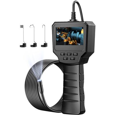 Cámara De Inspección De 2,4 Pulgadas, 1440p Hd, 2,0 Mp, 6 Led Ajustables, Ouylaf, Cámara Digital Impermeable Ip67 De 8 Mm, Cable Semirrígido De 5 M Cámara De Inspección De 2,4 Pulgadas, 1440p Hd, 2,0 Mp, 6 Led Ajustables, Ouylaf, Cámara Digital Impermeable Ip67 De 8 Mm, Cable Semirrígido De 5 M