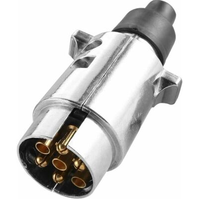 DPZO X Conector Metálico De 7 Pines Para Remolque, Conector Metálico De 7 Pines Impermeable Para Remolque (macho), Adaptador De 12 V A Conector De 7 Pines Para Conectar Remolques Y Caravanas, Conector De A DPZO X Conector Metálico De 7 Pines Para Remolque, Conector Metálico De 7 Pines Impermeable Para Remolque (macho), Adaptador De 12 V A Conector De 7 Pines Para Conectar Remolques Y Caravanas, Conector De A