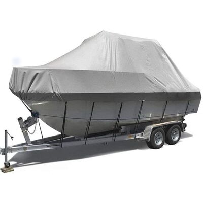 AHLSEN Funda Impermeable Portátil Para Barco, Resistente Y Duradera, De 570 X 300 Cm, De Tela Oxford Gris, Para Yates, Barcos De Pesca Y Tricascos (16-18 Pies V) AHLSEN Funda Impermeable Portátil Para Barco, Resistente Y Duradera, De 570 X 300 Cm, De Tela Oxford Gris, Para Yates, Barcos De Pesca Y Tricascos (16-18 Pies V)