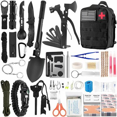 OEM Kit De Supervivencia De Emergencia, Kit De Equipo De Supervivencia Con Múltiples Herramientas, Bolsa Táctica Para Exteriores, Bolsa De Emergencia Para Traumatismos, Para Senderismo, Campamentos, Caza OEM Kit De Supervivencia De Emergencia, Kit De Equipo De Supervivencia Con Múltiples Herramientas, Bolsa Táctica Para Exteriores, Bolsa De Emergencia Para Traumatismos, Para Senderismo, Campamentos, Caza
