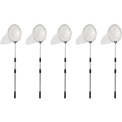 OEM Red De Pesca De Nailon Para 5 Peces Mariposa Con Mango Telescópico Para Adultos Y Niños, Se Extiende De 37 A 68 Pulgadas. OEM Red De Pesca De Nailon Para 5 Peces Mariposa Con Mango Telescópico Para Adultos Y Niños, Se Extiende De 37 A 68 Pulgadas.