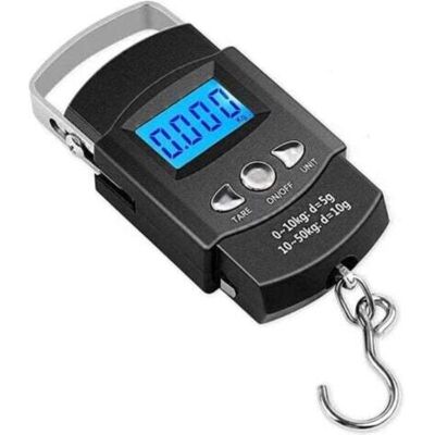 FOCTRO Balanza Electrónica Para Equipaje, Balanza Digital Portátil Para Pesca Con Pantalla Lcd, Balanza Digital Para Maletas, Balanza De Viaje (máx.: 50 Kg), Con Gancho Y Cinta Métrica (100 Cm/39 Pulgadas). FOCTRO Balanza Electrónica Para Equipaje, Balanza Digital Portátil Para Pesca Con Pantalla Lcd, Balanza Digital Para Maletas, Balanza De Viaje (máx.: 50 Kg), Con Gancho Y Cinta Métrica (100 Cm/39 Pulgadas).