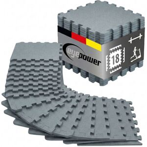 eyepower 18 Alfombrillas Puzzle Fitness 30x30 Gris - Protector Suelo Esterilla Sport Gym eyepower 18 Alfombrillas Puzzle Fitness 30x30 Gris - Protector Suelo Esterilla Sport Gym
