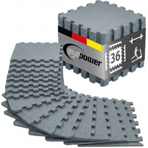 eyepower 36 Alfombrillas Puzzle Fitness 30x30 Gris - Protector Suelo Esterilla Sport Gym eyepower 36 Alfombrillas Puzzle Fitness 30x30 Gris - Protector Suelo Esterilla Sport Gym