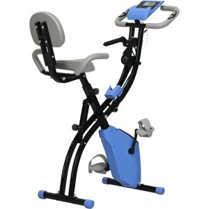 Homcom Bicicleta Estatica Plegable 3 En 1 Con Respaldo Y 8 Niveles Resistencia Magnética, Monitor Lcd, Volante, Banda Y Sensor De Pulso, Carga 120 Kg Homcom Bicicleta Estatica Plegable 3 En 1 Con Respaldo Y 8 Niveles Resistencia Magnética, Monitor Lcd, Volante, Banda Y Sensor De Pulso, Carga 120 Kg
