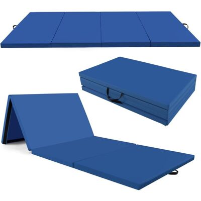 Costway Colchoneta De Gimnasia Plegable De 300 X 117 X 5 Cm, Esterilla De Gimnasia Lmpermeable De 4 Paneles De Pu Con Cierres De Gancho Y Asas De Transporte Para Gimnasio Y Casa Costway Colchoneta De Gimnasia Plegable De 300 X 117 X 5 Cm, Esterilla De Gimnasia Lmpermeable De 4 Paneles De Pu Con Cierres De Gancho Y Asas De Transporte Para Gimnasio Y Casa