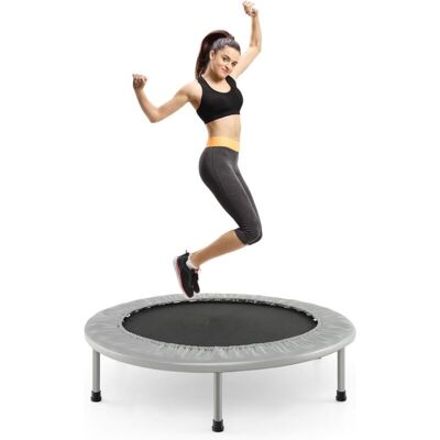 Costway - Mini Trampolín De Φ96cm Cama Elástica Fitness Carga Hasta 100 Kg Trampolín Plegable Para Jardín Interior Exterior Costway - Mini Trampolín De Φ96cm Cama Elástica Fitness Carga Hasta 100 Kg Trampolín Plegable Para Jardín Interior Exterior