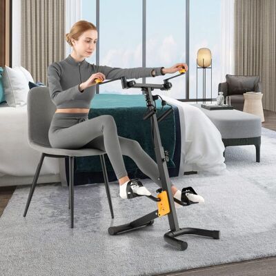 Costway Pedalera Ejercitadora, Bicicleta De Ejercicio Plegable Para Manos, Brazos, Piernas Y Rodillas De Ancianos, Con Empuñaduras, Resistencia Y Altura Ajustable, Equipo De Rehabilitación En Casa Costway Pedalera Ejercitadora, Bicicleta De Ejercicio Plegable Para Manos, Brazos, Piernas Y Rodillas De Ancianos, Con Empuñaduras, Resistencia Y Altura Ajustable, Equipo De Rehabilitación En Casa