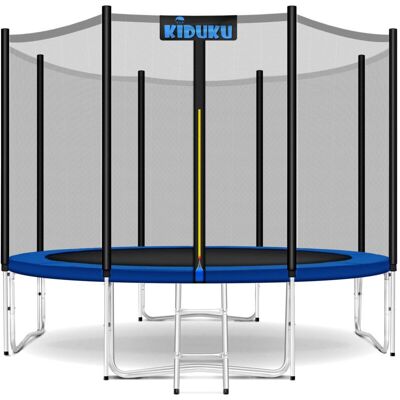 Cama Elástica De Jardín Ø 366 Cm Set Completo Con Red De Seguridad, Escalera, Cobertura, Anclajes Y Accesorios Trampolín Exterior Infantil Niños - Kiduku Cama Elástica De Jardín Ø 366 Cm Set Completo Con Red De Seguridad, Escalera, Cobertura, Anclajes Y Accesorios Trampolín Exterior Infantil Niños - Kiduku