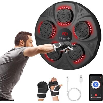 GOTRAYS Máquina De Boxeo Musical Inteligente Con Bluetooth, Con Montaje En Pared, Saco De Boxeo, Equipo De Entrenamiento De Boxeo Para Aficionados En Casa. GOTRAYS Máquina De Boxeo Musical Inteligente Con Bluetooth, Con Montaje En Pared, Saco De Boxeo, Equipo De Entrenamiento De Boxeo Para Aficionados En Casa.