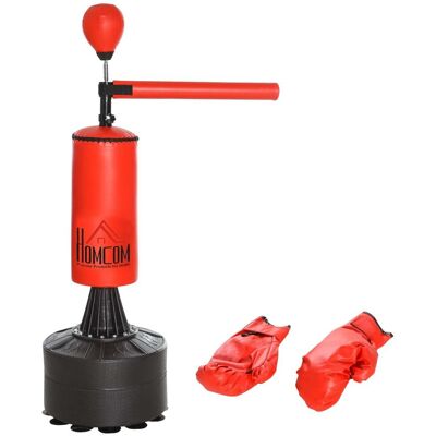 NORTHIX Saco De Boxeo De Pie Dispositivo De Entrenamiento De Boxeo Con Accesorios Asistente De Boxeo Saco De Boxeo De Entrenamiento Negro Rojo 88 X 48 X 155-205 Cm NORTHIX Saco De Boxeo De Pie Dispositivo De Entrenamiento De Boxeo Con Accesorios Asistente De Boxeo Saco De Boxeo De Entrenamiento Negro Rojo 88 X 48 X 155-205 Cm