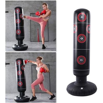 TUSERXLN Saco De Boxeo De Pie, Saco De Boxeo Inflable Independiente, Saco De Boxeo Inflable De Pie De 160 Cm Para Entrenamiento De Boxeo De Adultos Y Niños. TUSERXLN Saco De Boxeo De Pie, Saco De Boxeo Inflable Independiente, Saco De Boxeo Inflable De Pie De 160 Cm Para Entrenamiento De Boxeo De Adultos Y Niños.