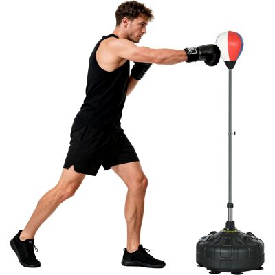 LIIYIELA Saco De Boxeo Independiente, Base Lastrada Con 12 Ventosas, 48 X 48 X 147-165 Cm, Negro. LIIYIELA Saco De Boxeo Independiente, Base Lastrada Con 12 Ventosas, 48 X 48 X 147-165 Cm, Negro.