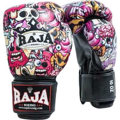 OEM Guantes De Boxeo De Cuero Genuino Raja Cake Monster, Color Rosa, 10 Oz. OEM Guantes De Boxeo De Cuero Genuino Raja Cake Monster, Color Rosa, 10 Oz.