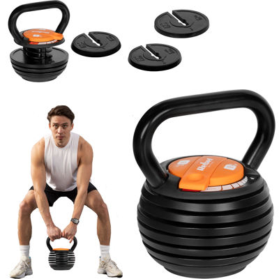 Rebel Active RBA-2324-9 - Kettlebell ajustable 2,3-9 kg Rebel Active RBA-2324-9 - Kettlebell ajustable 2,3-9 kg