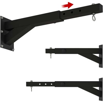 NORTHIX Saco De Boxeo Soporte De Pared Para Saco De Boxeo Soporte De Saco De Boxeo Ajustable Para Saco De Boxeo, Saco De Arena, Acero, Negro NORTHIX Saco De Boxeo Soporte De Pared Para Saco De Boxeo Soporte De Saco De Boxeo Ajustable Para Saco De Boxeo, Saco De Arena, Acero, Negro