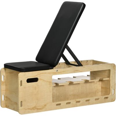 JHY DESIGN Banco De Pesas, Banco De Entrenamiento Con Compartimento De Almacenamiento, Bandas De Resistencia, Banco De Fitness Ajustable Para Levantamiento De Pesas Y Fortalecimiento Muscular, Fabricado En Mader JHY DESIGN Banco De Pesas, Banco De Entrenamiento Con Compartimento De Almacenamiento, Bandas De Resistencia, Banco De Fitness Ajustable Para Levantamiento De Pesas Y Fortalecimiento Muscular, Fabricado En Mader