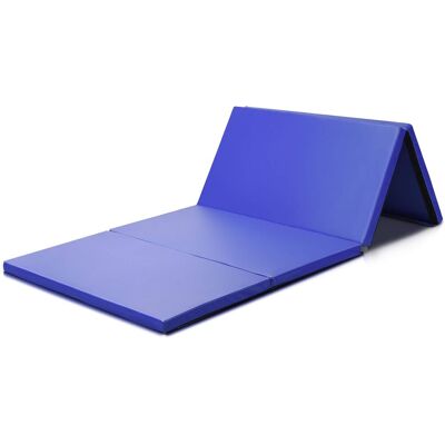 Costway Colchoneta De Gimnasia Plegable Portátil 240 X 120 X 5 Estera Suave De Yoga Entrenamiento Fitness Color Azul Costway Colchoneta De Gimnasia Plegable Portátil 240 X 120 X 5 Estera Suave De Yoga Entrenamiento Fitness Color Azul